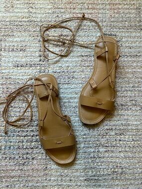 Madewell boardwalk Lace-Up Sandals